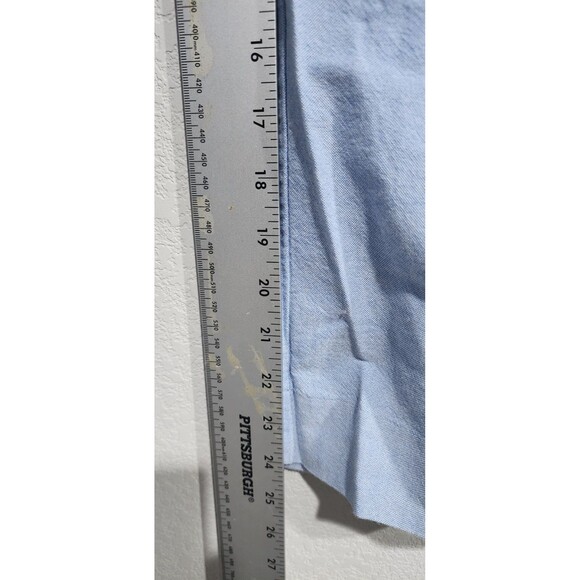 J. Crew Skimmer Cropped Pants Women Size 8 Cotton Oxford Blue Preppy Beachy - Picture 5 of 9